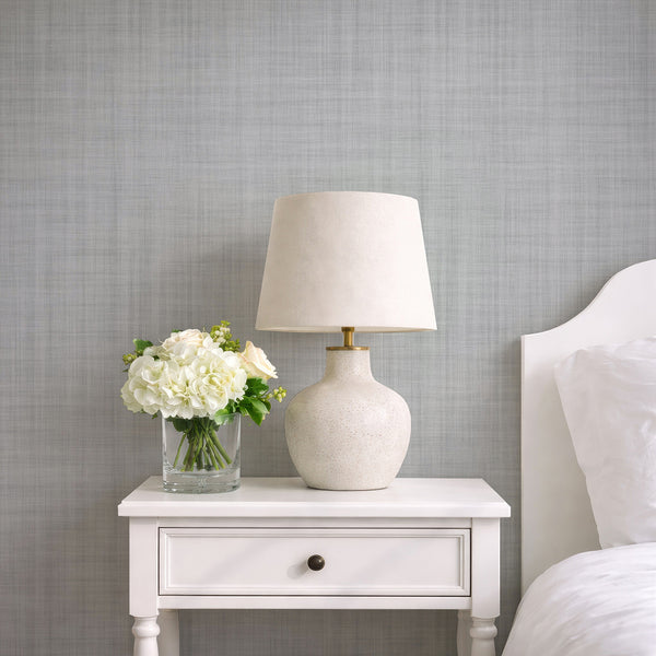 Gray Linen Texture Wallpaper L048