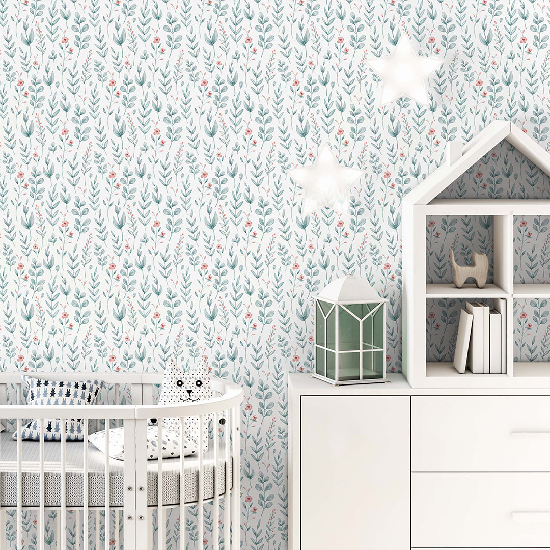 Delicate Floral Wallpaper A052