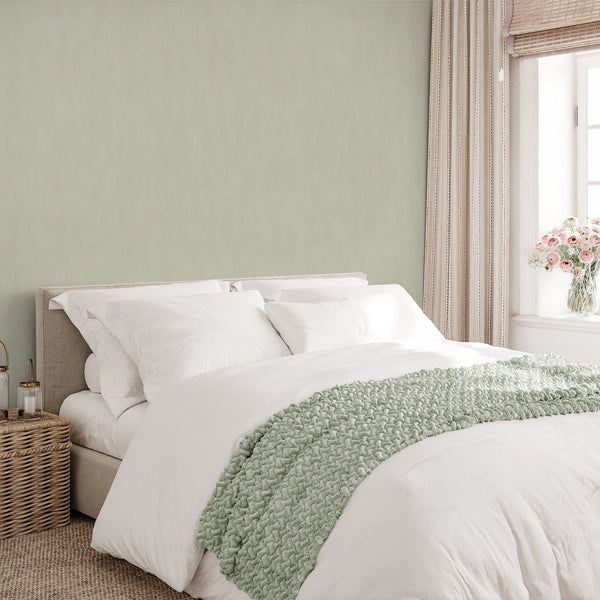 Light Green Plaster Look Wallpaper S150