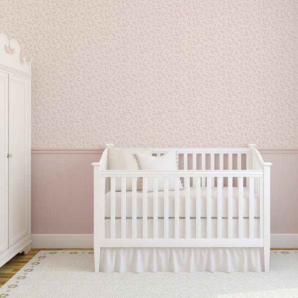 Pink Floral Vine Wallpaper L112