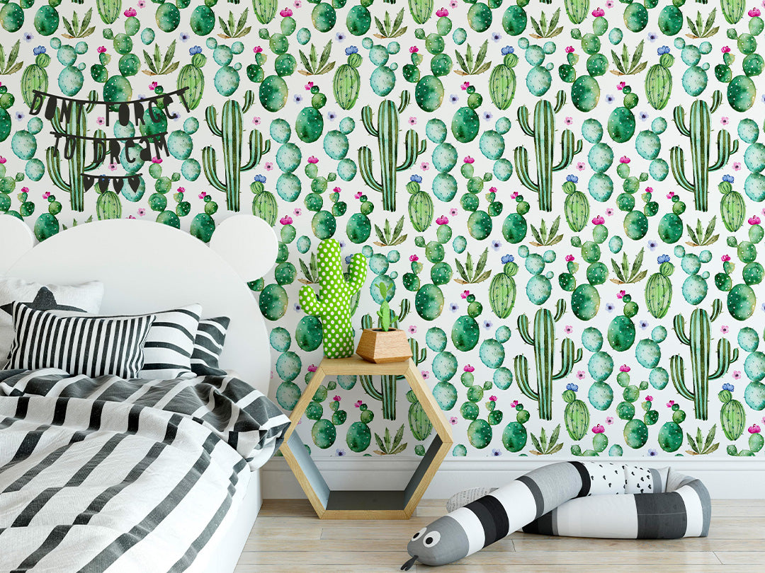 Watercolor Cactus Wallpaper CC209