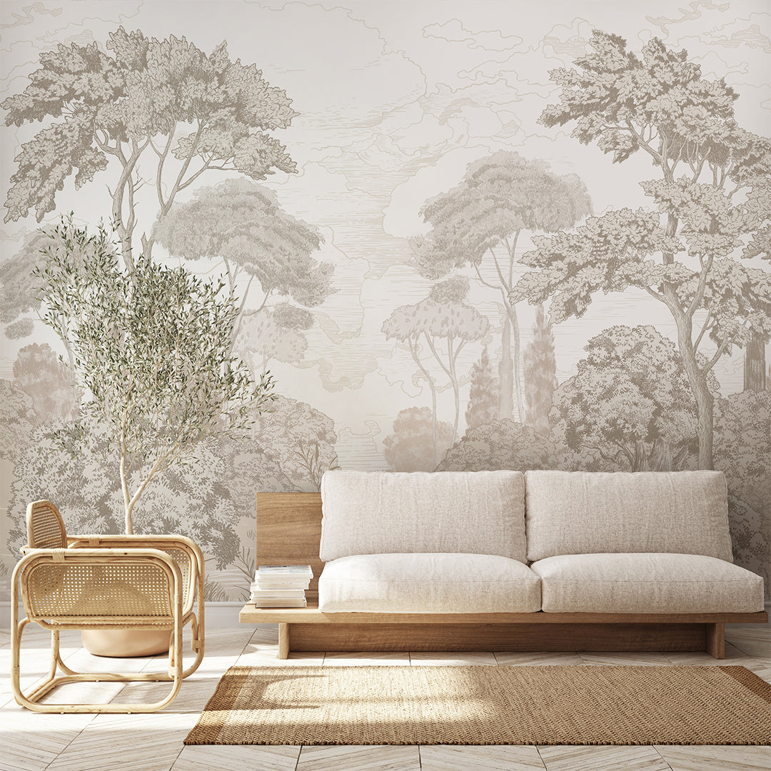 Henry Vintage Forest Wall Mural AM086