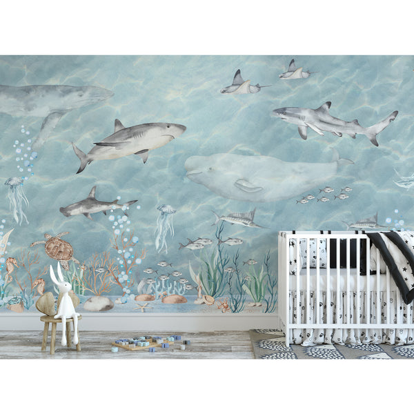 Ocean Animals Wall Mural AM188