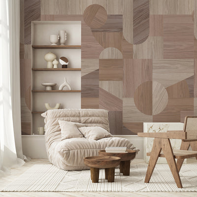 Wood Texture Composition Wall Mural AM094