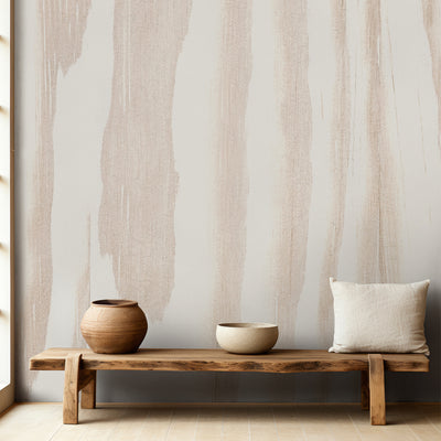 Japandi Wood Texture Wall Mural AM089