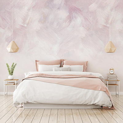 Pink Ombre Brushstroke Wall Mural WM103