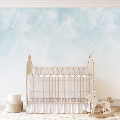 Blue Ombre Brushstroke Wall Mural WM104