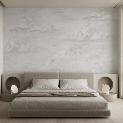 Gray Vintage Cloud Sky Wall Mural AM172