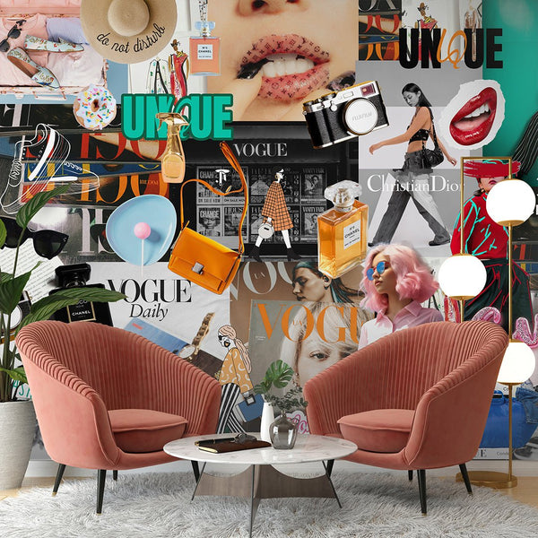 Fashion Style Wall Mural CCM176 - CostaCover - Peel and stick Removable Wallpaper - Abstract - abstract floral - abstract lines