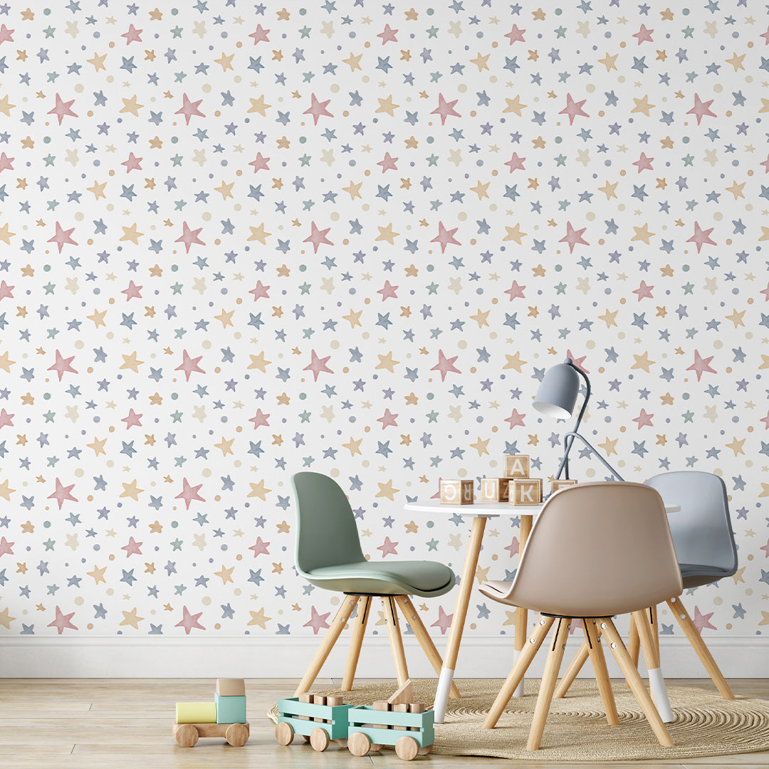 Colored Stars Wallpaper S120