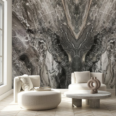 Bookmatched Marble Wall Mural CCM199