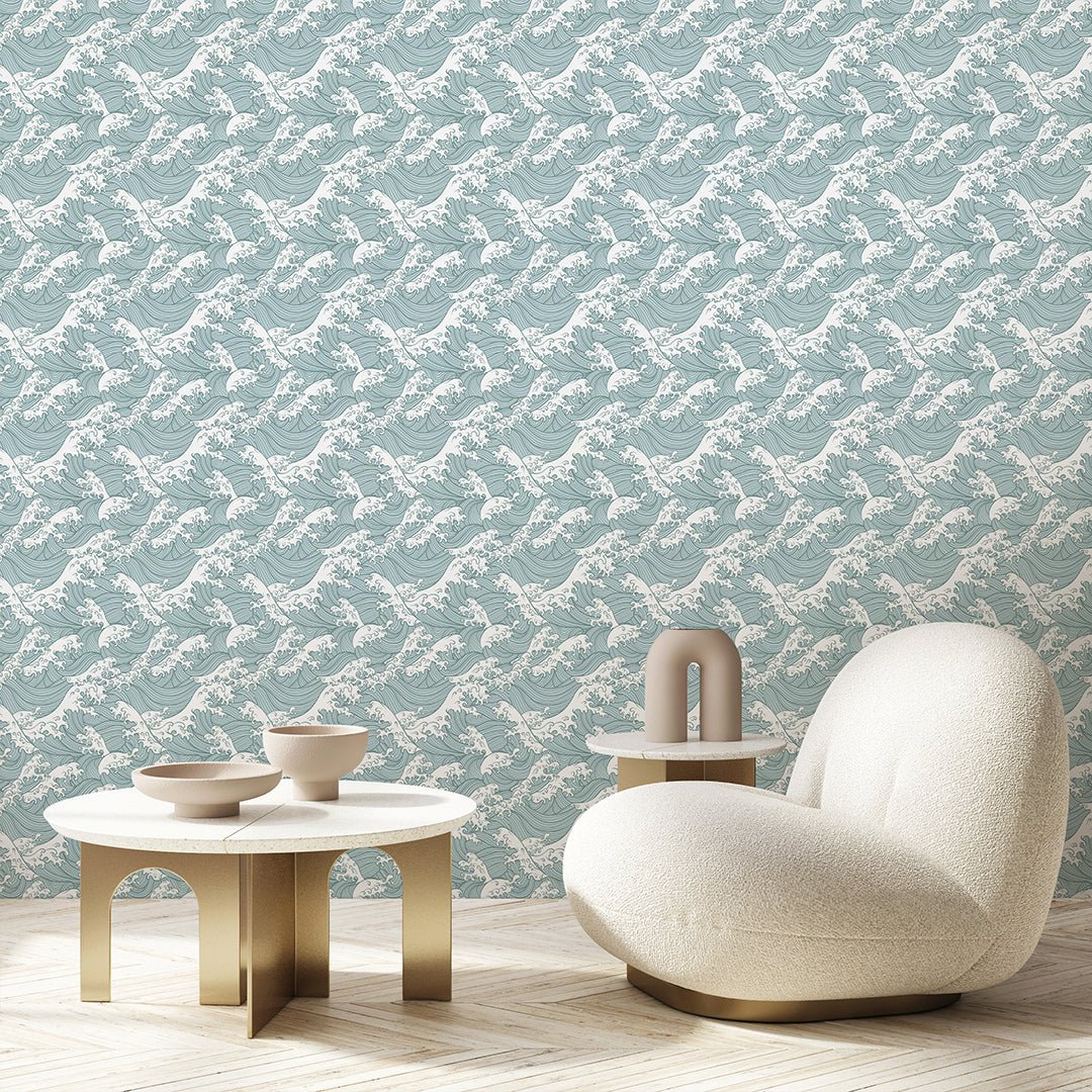 Japanese Aqua Mint Wallpaper