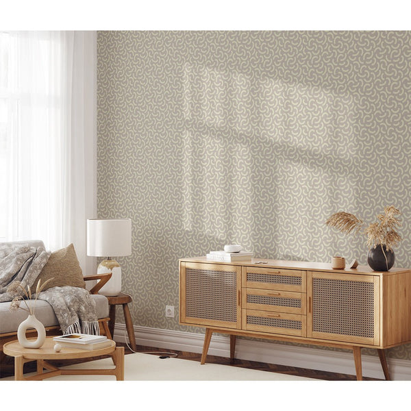 Pastel Yellow Strokes Wallpaper W040 - CostaCover - Peel and stick Removable Wallpaper - Abstract - abstract lines - abstract wall art