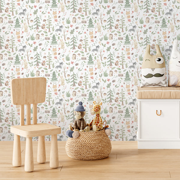 Woodland Nursery Wallpaper L134