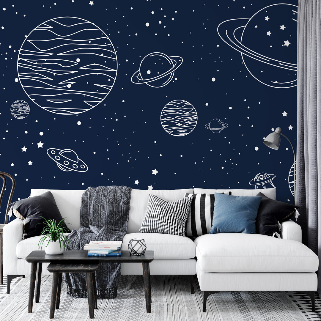 Dark Space Wall Mural WM045
