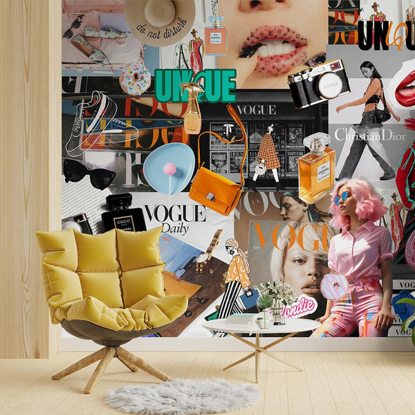 Fashion Style Wall Mural CCM176 - CostaCover - Peel and stick Removable Wallpaper - Abstract - abstract floral - abstract lines