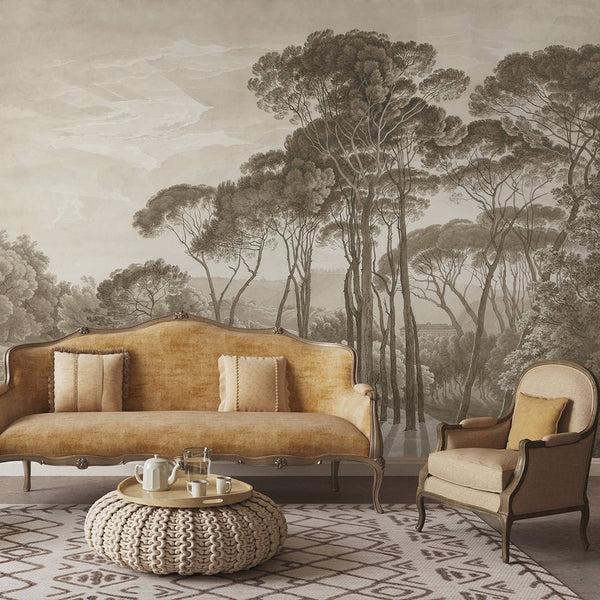 Vintage Italian Landscape Wall Mural AM083 - CostaCover - Peel and stick Removable Wallpaper - 3d wall painting - about walls - abstract wall art