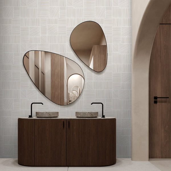 Beige Textured Stripes Wallpaper A010 - CostaCover - Peel and stick Removable Wallpaper - about walls - Abstract - abstract lines