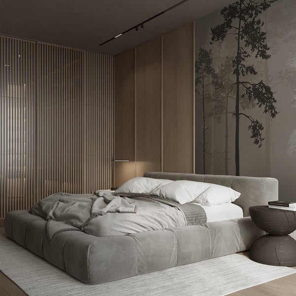 Abstract Foggy Forest Wall Mural AM067 - CostaCover - Peel and stick Removable Wallpaper - Abstract - abstract floral - abstract forest