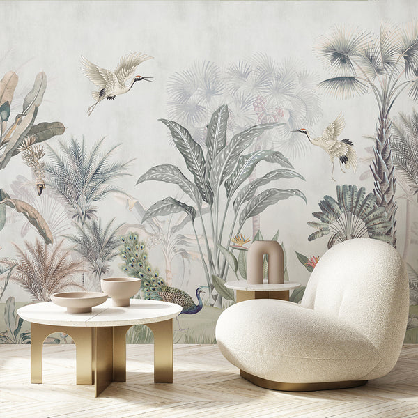 Light Birds Jungle Wall Mural AM185