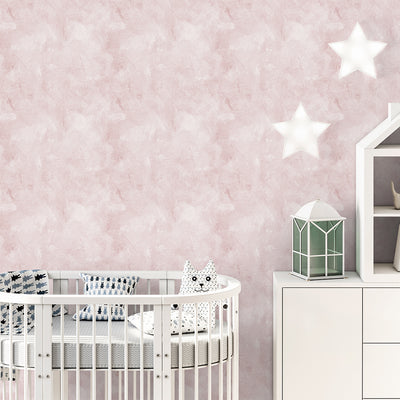 Light Pink Limewash Wallpaper A038