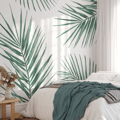 Green Palm Leaves Wall Mural WM101