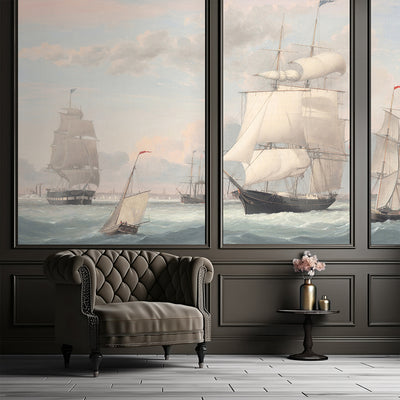 Vintage Sailboats Wall Mural AM162