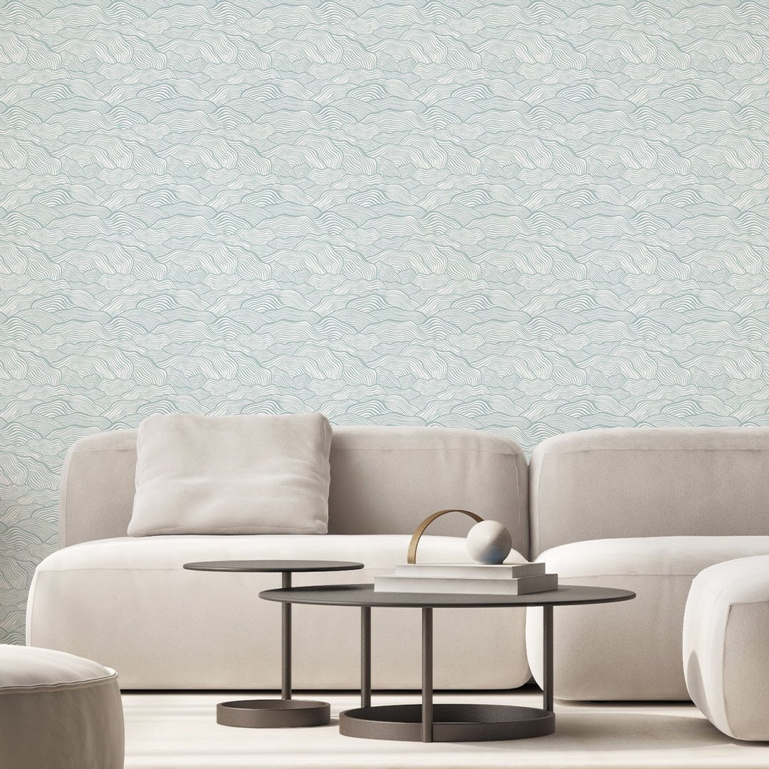 Turquoise Wave Wallpaper A097