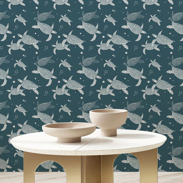 Blue Sea Turtle Wallpaper A119