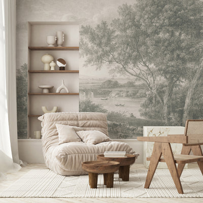 Rural Vintage Landscape Wall Mural AM084