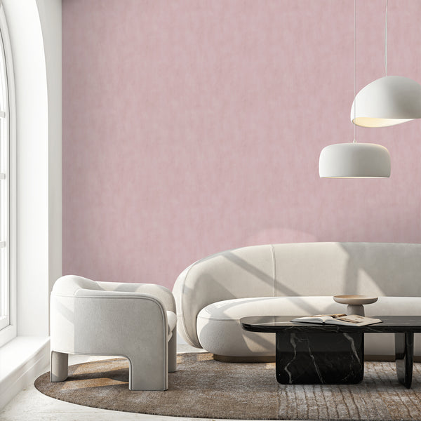 Blush Pink Plaster Look Wallpaper S153
