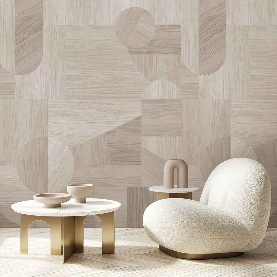 Light Oak Wood Texture Wall Mural AM096