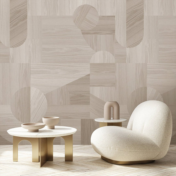 Light Oak Wood Texture Wall Mural AM096 - CostaCover - Peel and stick Removable Wallpaper - about walls - Abstract - abstract lines