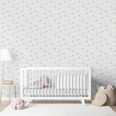Tiny Cute Sailboats Wallpaper A082