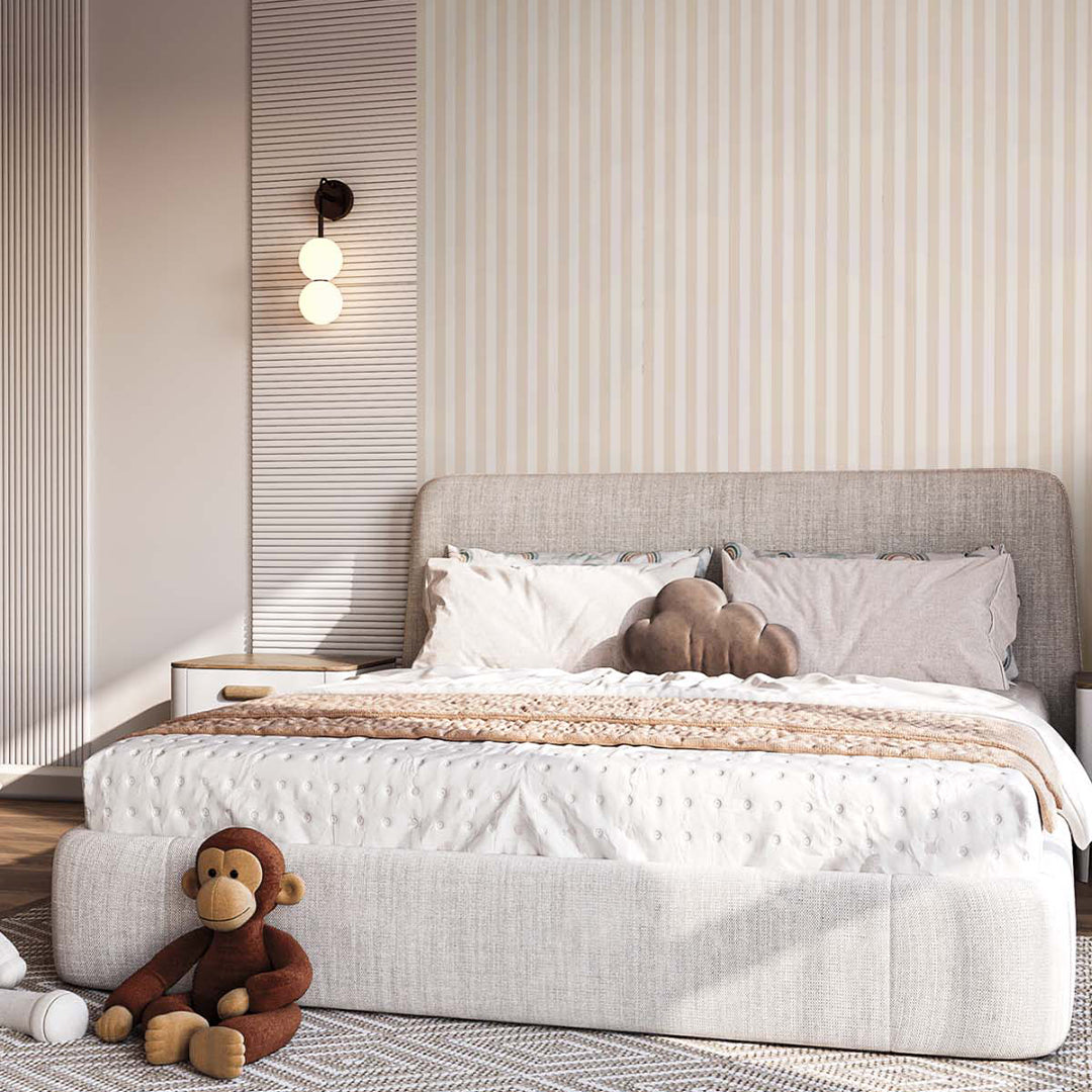 Beige Stripes Wallpaper S015