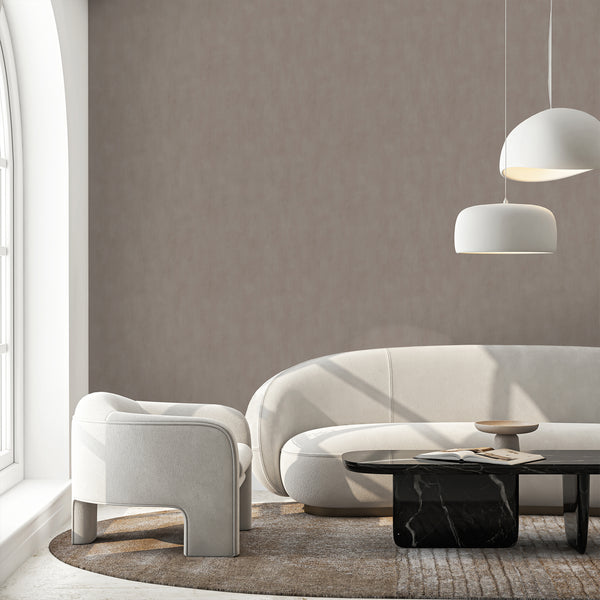 Taupe Plaster Look Wallpaper S155