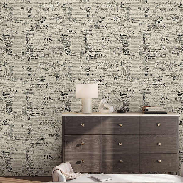 Retro Pirate Map Wallpaper A095 - CostaCover - Peel and stick Removable Wallpaper - about walls - Abstract - abstract lines