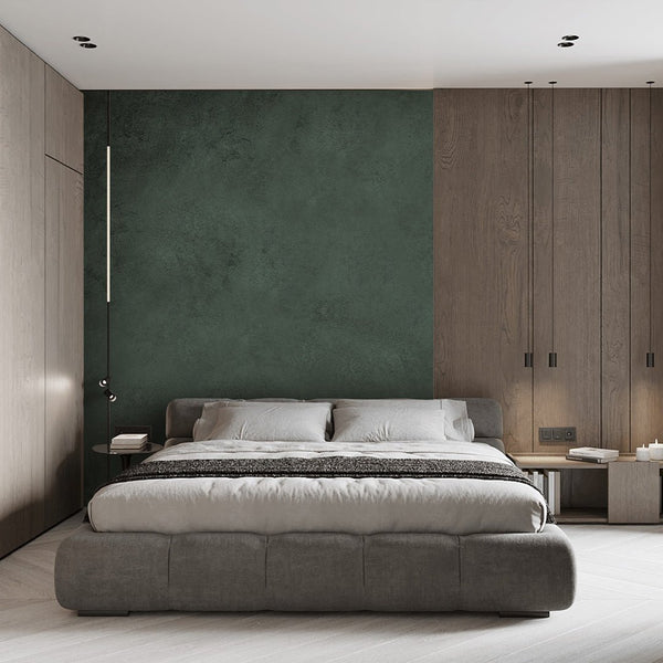 Green Plaster Wall Mural AM071 - CostaCover - Peel and stick Removable Wallpaper - about walls - Abstract Plaster - abstract wall art