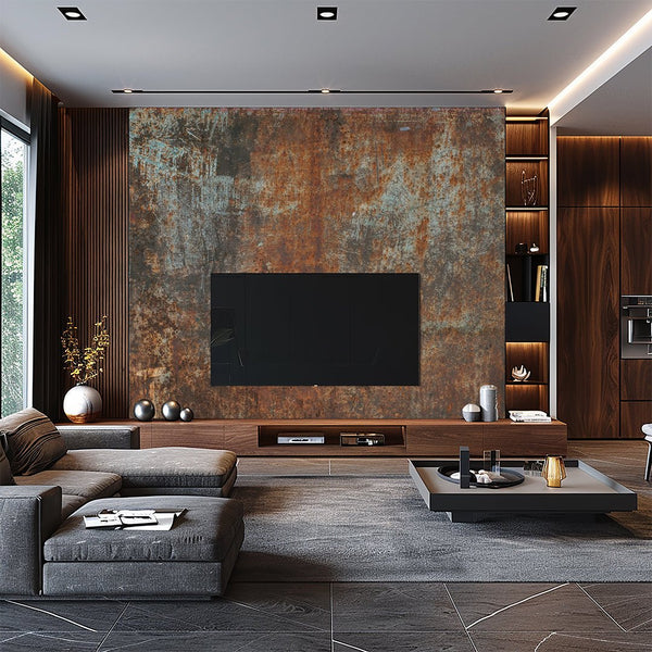 Bronze Gray Rusty Metal Texture Wall Mural CCM204 - CostaCover - Peel and stick Removable Wallpaper - Abstract - abstract wallpaper - accent wallpaper