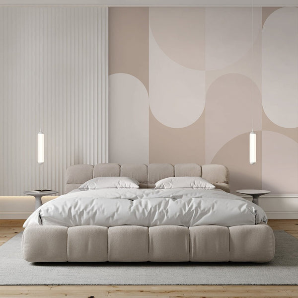 Abstract Beige Arches Wall Mural AM127 - CostaCover - Peel and stick Removable Wallpaper - Abstract - abstract mural - abstract paint