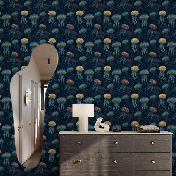 Vintage Jellyfish Wallpaper A109