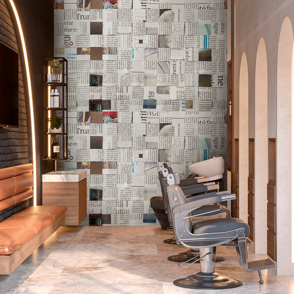 Old Newspaper Wall Mural CCM171 - CostaCover - Peel and stick Removable Wallpaper - Abstract - abstract wallpaper - accent wallpaper