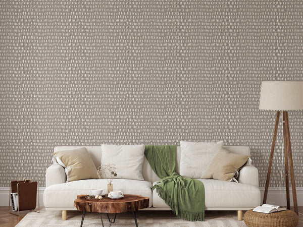White & Beige Strokes Wallpaper W020 - CostaCover - Peel and stick Removable Wallpaper - Abstract - abstract lines - abstract wall art