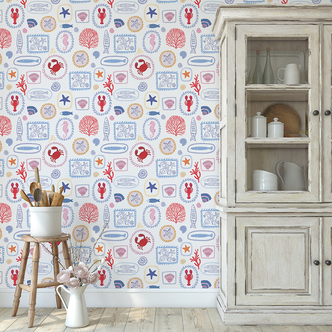 Coastal Kitchen Tile Wallpaper CC360
