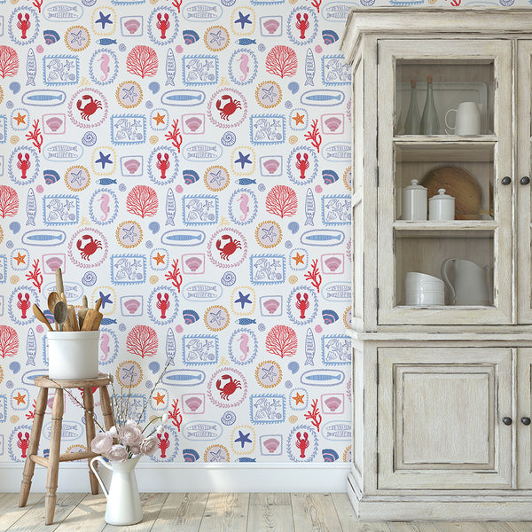 Coastal Kitchen Tile Wallpaper CC360