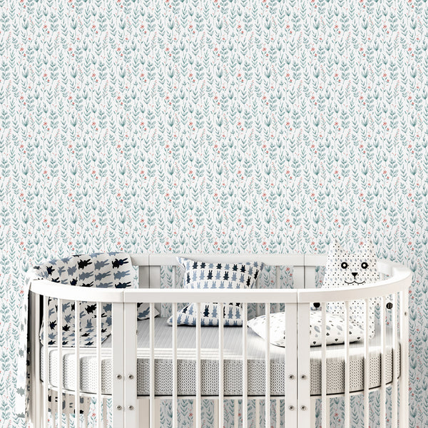 Delicate Floral Wallpaper A052