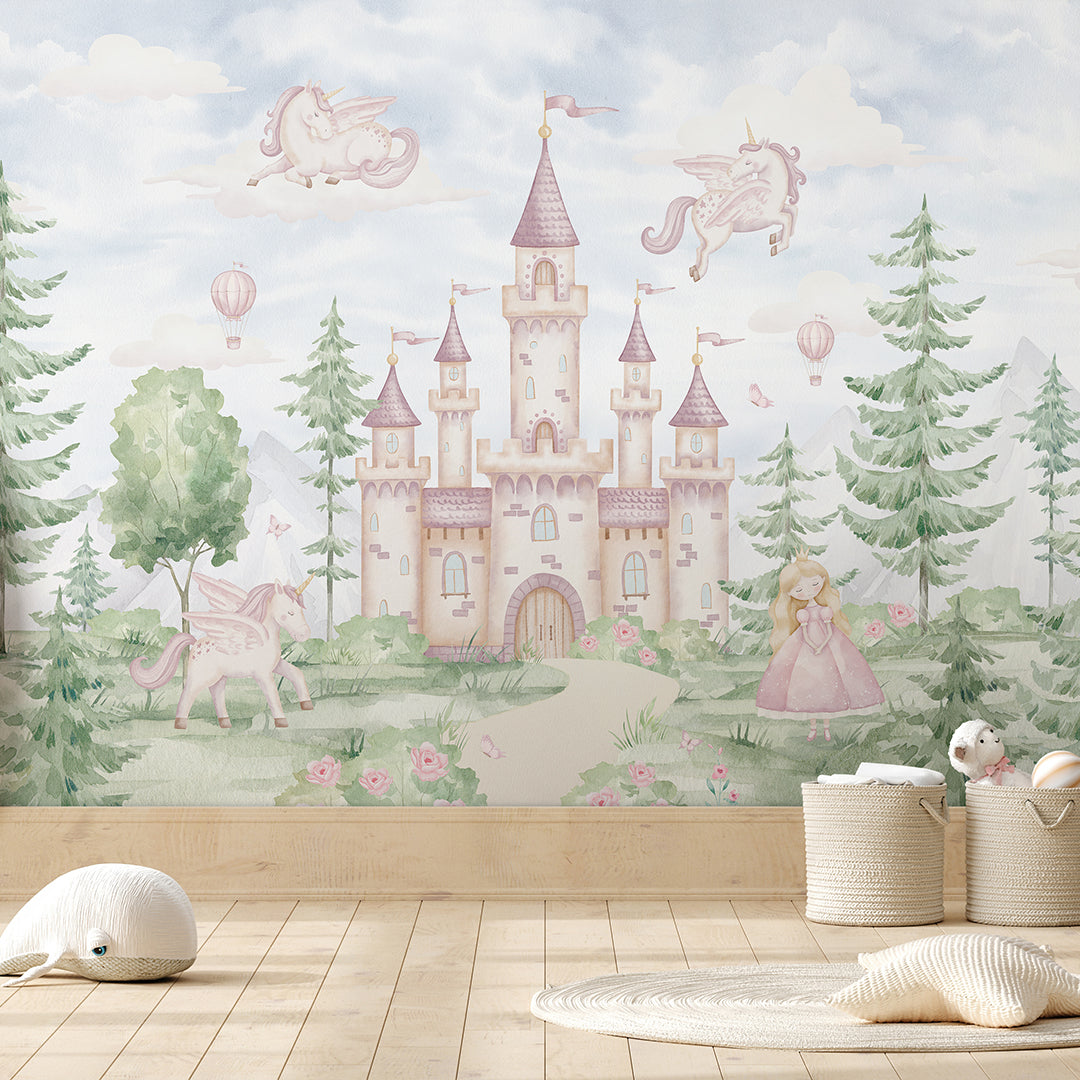 Magical Kingdom in Forest Wall Mural AM139