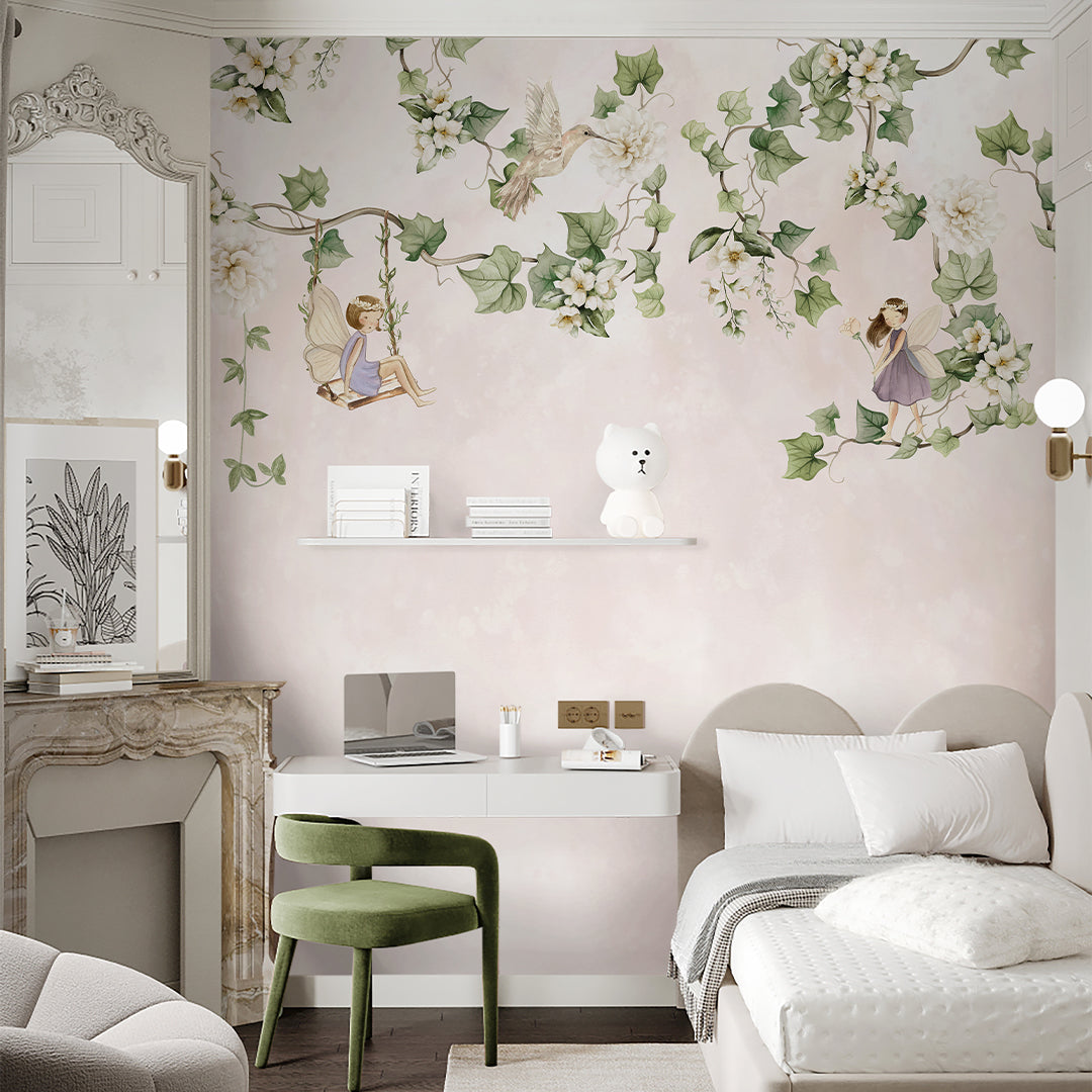 Fairies and Hanging Vines Wall Mural SM055