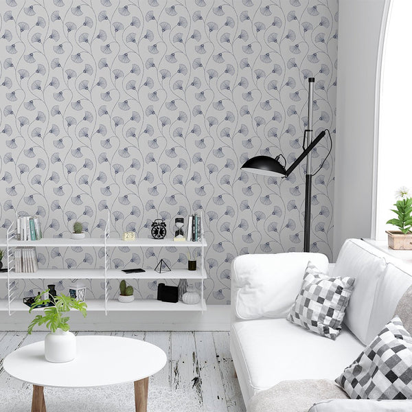 Art Deco Flowers Wallpaper CC206 - CostaCover - Peel and stick Removable Wallpaper - Abstract - abstract wallpaper - adhesive wallpaper