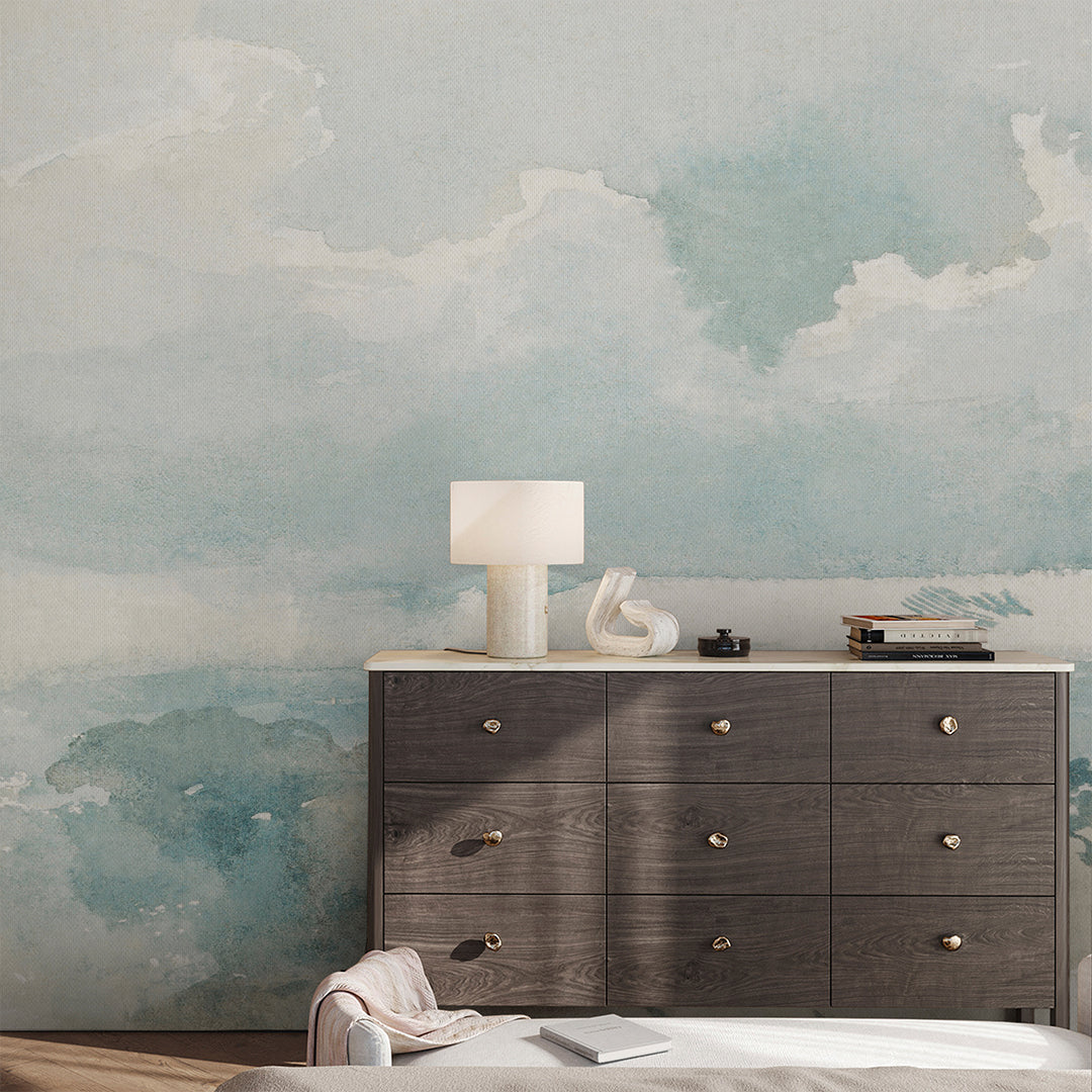 Vintage Coastal Landscape Wall Mural AM100